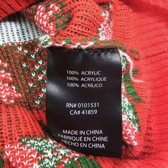 Cheech & Chong Christmas Mens Medium Ugly Sweater Happy Holidaze Pullover Funny - Picture 3 of 8